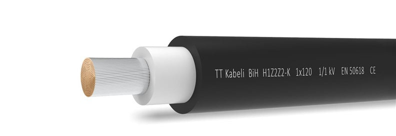 Kabelis saulės elektrinėms H1Z2Z2-K 1x6, juodas