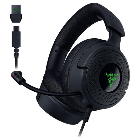 Przewodowy zestaw słuchawkowy dla graczy Razer Kraken V4 X, czarny