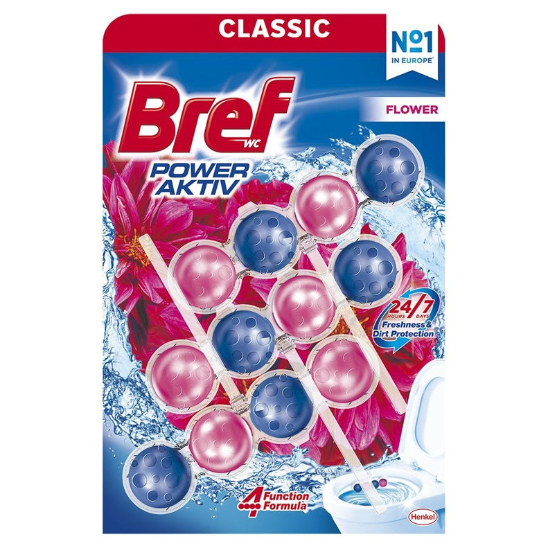 AIR FRESHENER WC BREF PA FLOWERS 3X50G