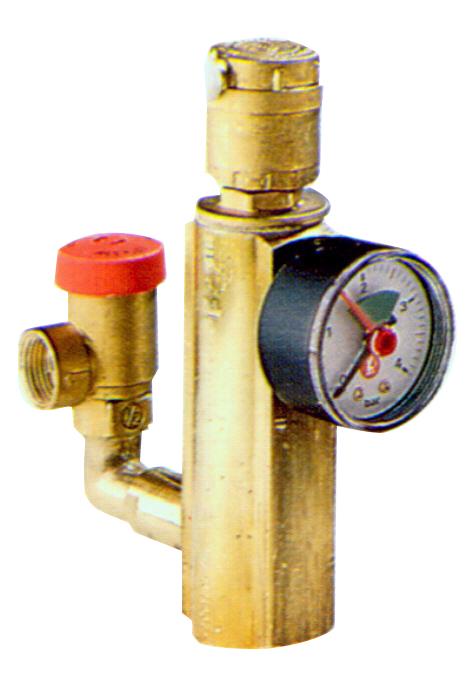 Safety group for boiler GIACOMINI R554F, 1", 10 bar