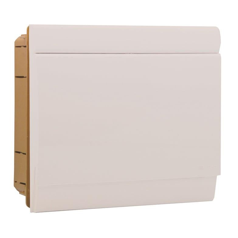 Modular panel Technova, flush-mounted, IP40, 10 modules, white