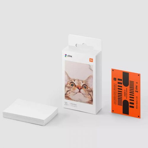 Xiaomi Mi nešiojamas Photo Printer Paper (2x3-inch, 20-sheets) TEJ4019GL, balta spalva