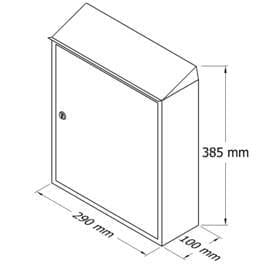 Glori and Co PD900 mailbox, outdoor