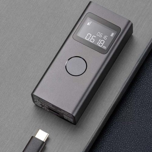 Xiaomi Mijia Smart Laser Rangefinder, LCD DisplayTape Measure su Mi Home APP, BHR5596GL, juoda spalva