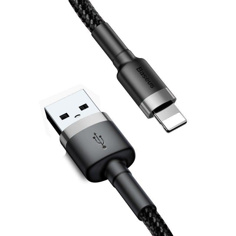 Laidas BASEUS USB TypeA M, Lightning M, 2m juodas CALKLF-CG1