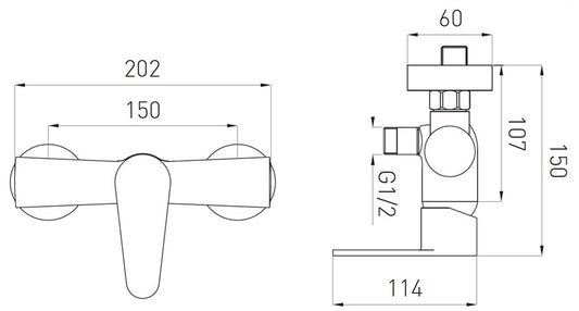 Bateria prysznicowa Cordoba BCD7
