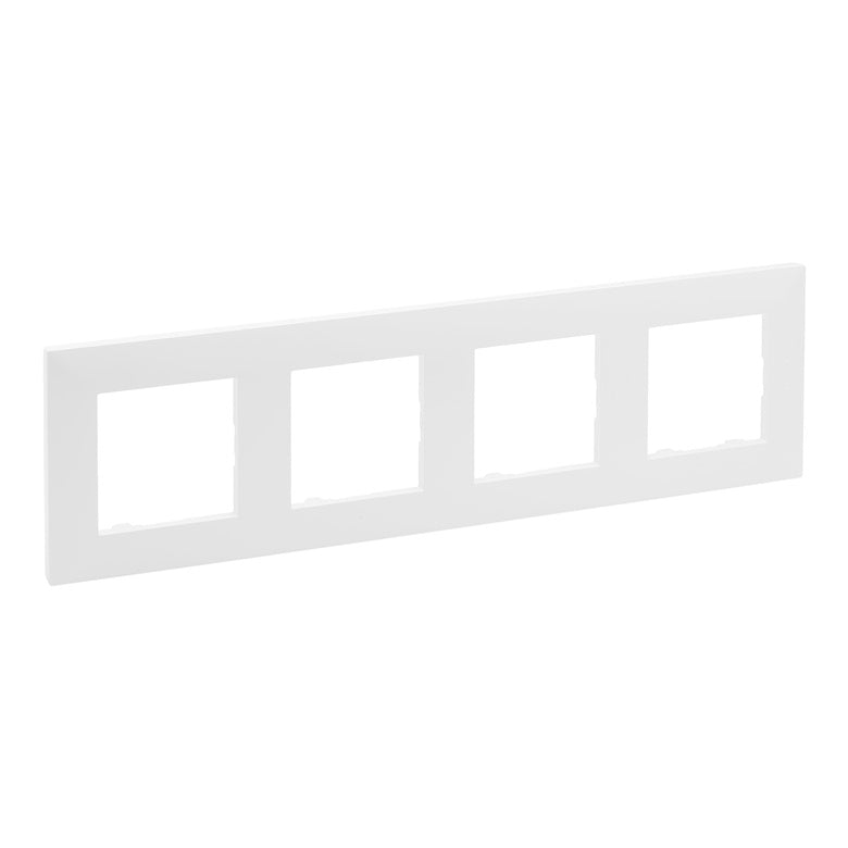 Four-gang frame LEGRAND NILOE STEP, white