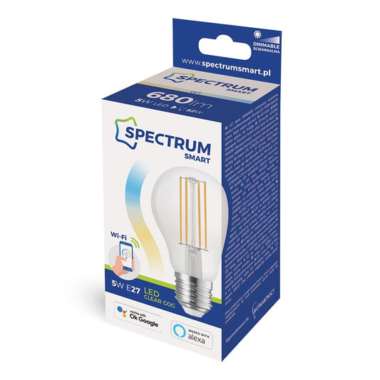 IŠMANIOJI LED LEMPA, SMART WIFI, A60, 5W, E27, CCT+DIM, CL