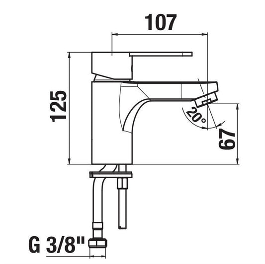 JIKA LYRA SMART H3111Z10041101 basin mixer tap
