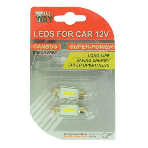 Automobilio lemputė C5W, LED, balta, 12 V