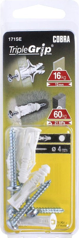 Įvarai GKP, 4 x 29 mm, plastikiniai, 5 vnt.