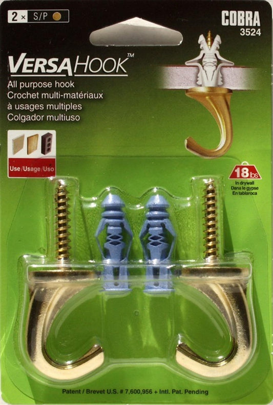 Kabliai GKP, Versa, 6 x 66 mm, žalvario spalvos, 2 vnt.