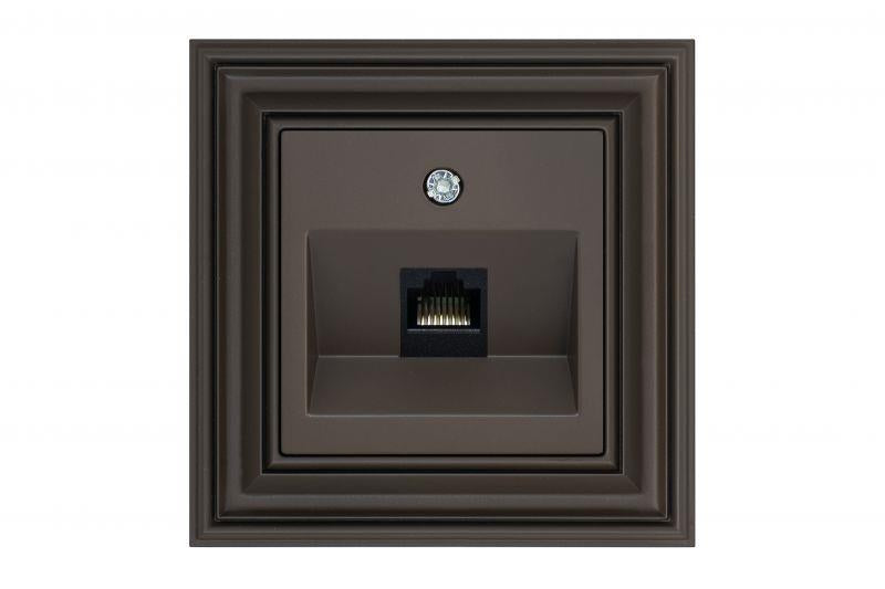LIREGUS RETRO computer socket, brown