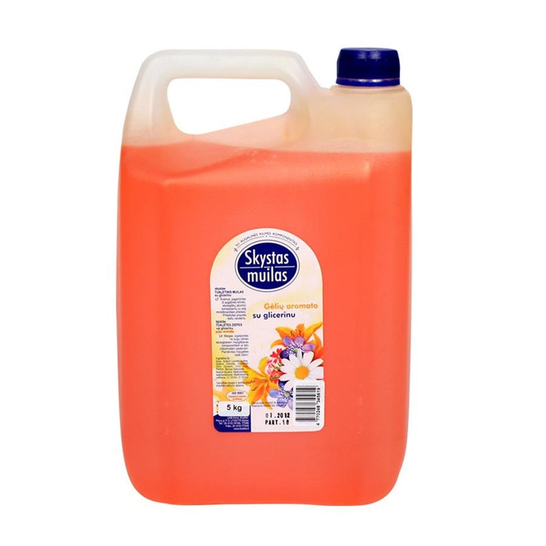 Liquid soap with glycerin, 5 l, floral scent