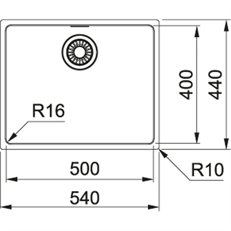 SINK STAINLESS STEEL MARIS 122.0531.808