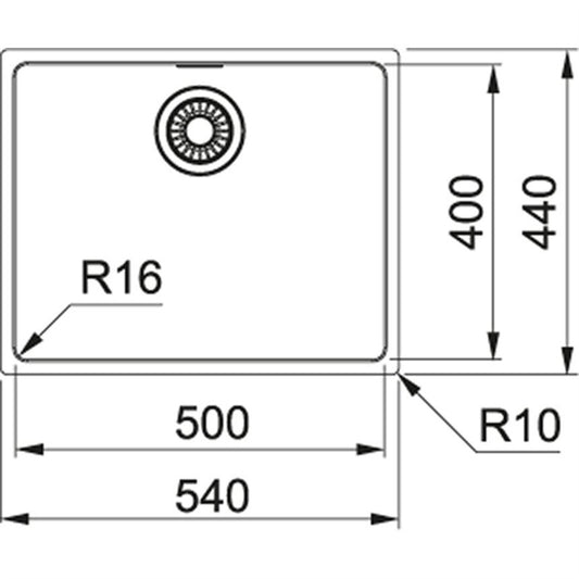 SINK STAINLESS STEEL MARIS 122.0531.808