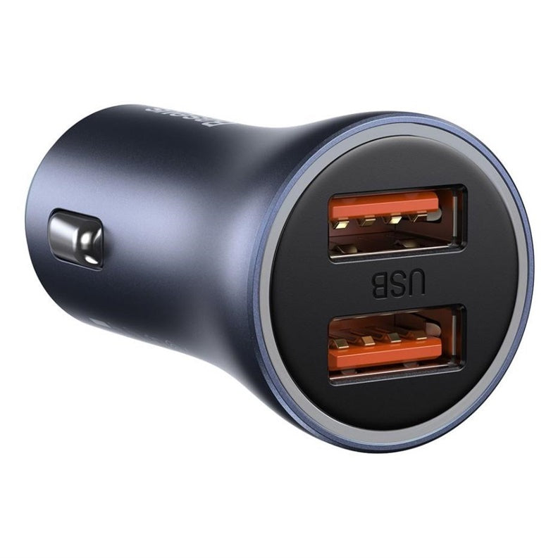ŁADOWARKA SAMOCHODOWA 2XUSB QC4.0 40W SZARA
