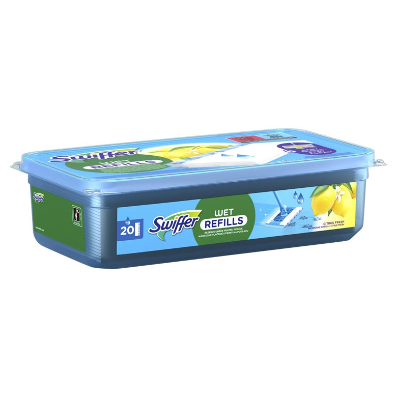 Swiffer Sweeper Moist Grindų Šluostės, 20 vnt