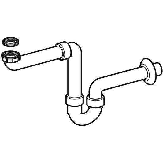 PLAUTUVĖS SIFONAS S FORMOS 40 MM BALTAS