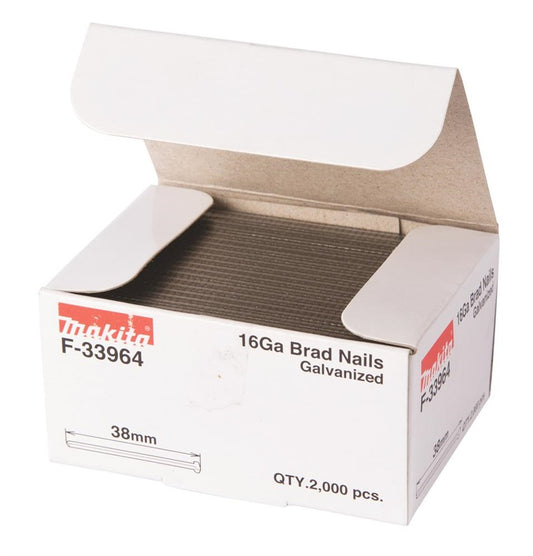 Vinys Dailylentėms Makita 16GA F-33964, 38 mm x 1.6 mm