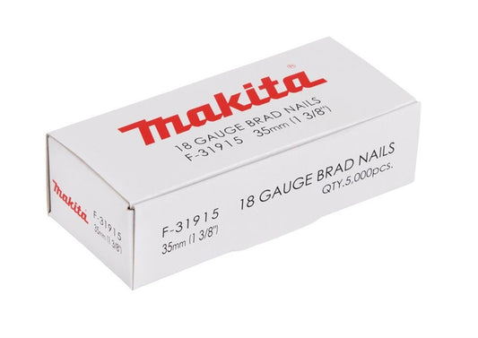 Makita 18GA F-31915 Brad Nails, 35 mm x 1.2 mm