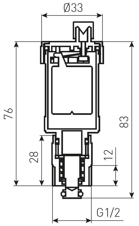 Air vent FERRO 1/2", automatic, detachable