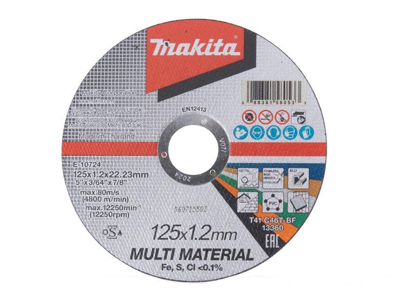 Universalus Pjovimo diskas Makita E-10724, 125x1.2x22.23 mm