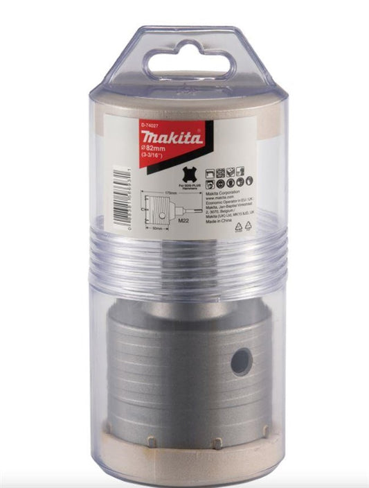 CONCRETE CROWN WITH DRILL BIT D-74027. 82MM