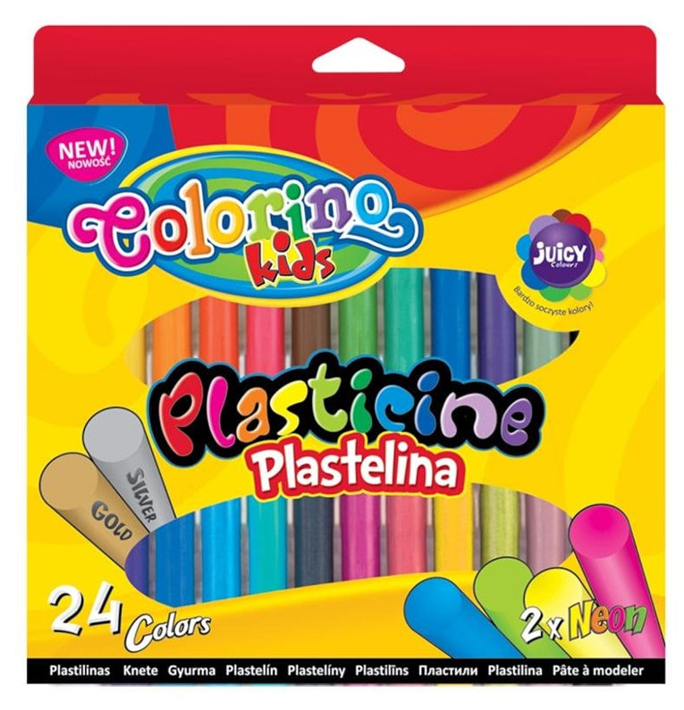 Modelling Clay COLORINO 42642PTR, 24 colours