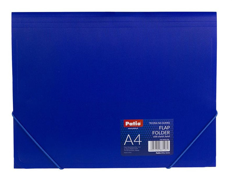 Aplankas su guma Colorino PAT4003, A4, mėlynas