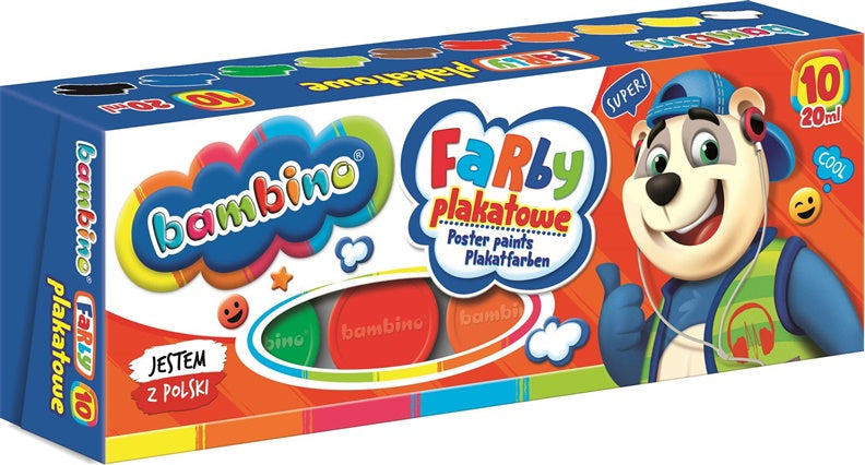 Guašas BAMBINO 5903235005008, 10 spalvų