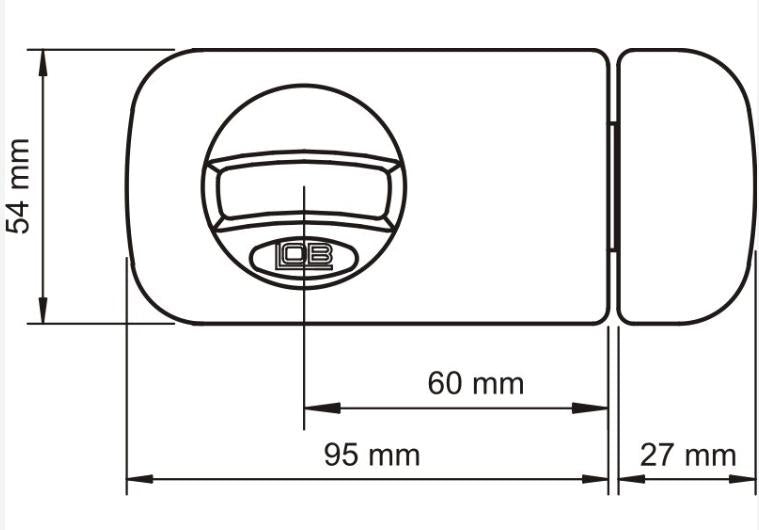 RIM LOCK TB61 GRAPHITE