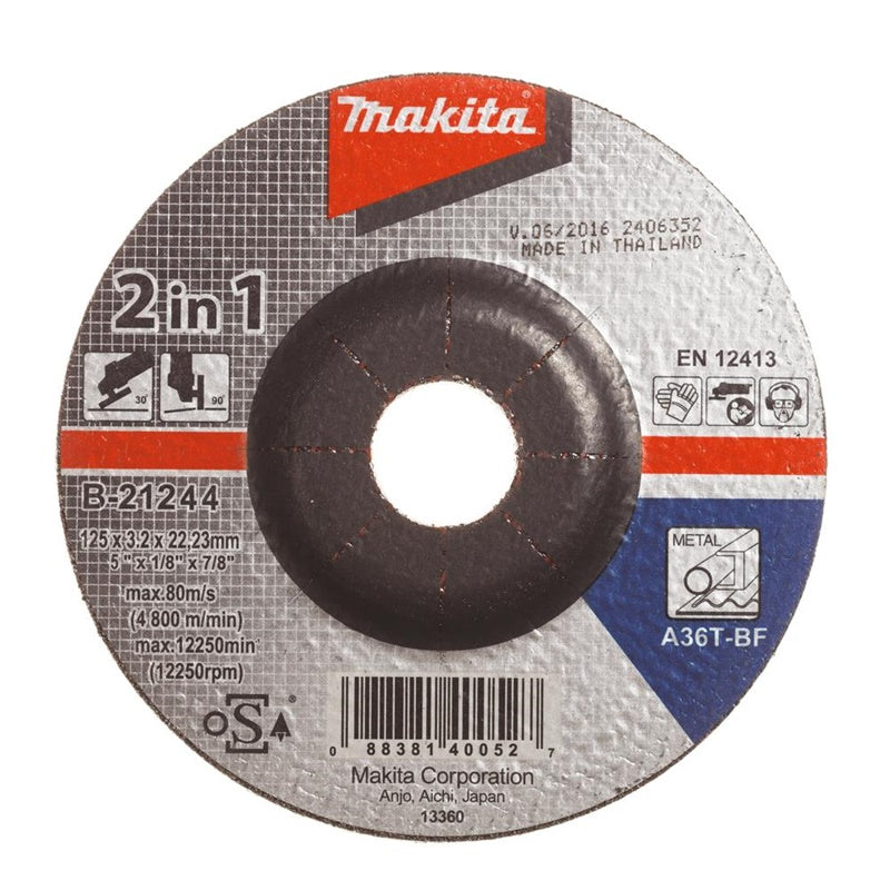 Tarcza tnąco-szlifierska Makita 125x3,2 mm