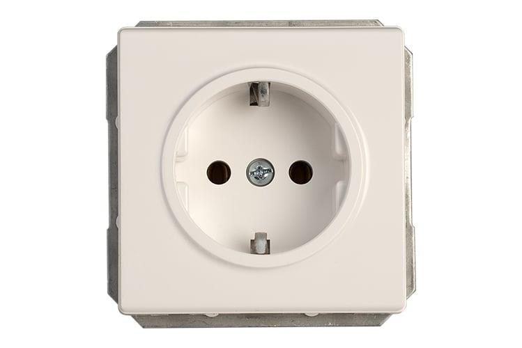 Socket VILMA ST150, with earthing, white