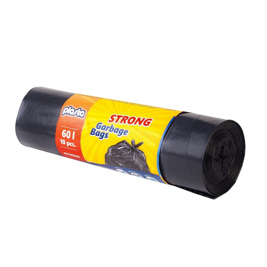 Šiukšlių maišai Plasta Strong, 60 l, 10 vnt., 30MK