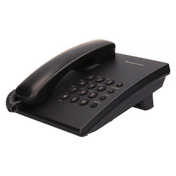 Telefon przewodowy Panasonic KX-TS500FXB, czarny