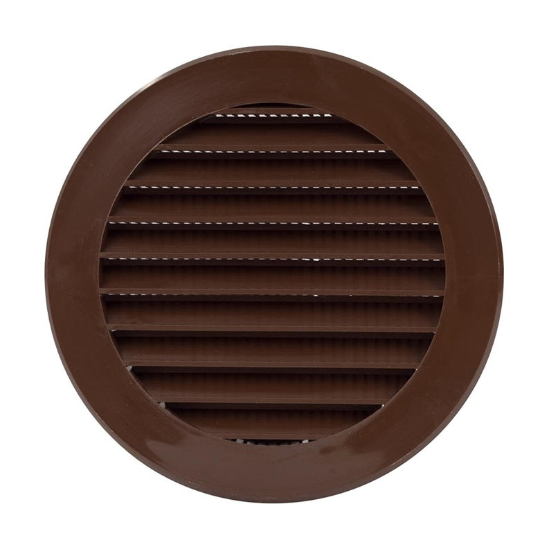 Plast. ventiliacijos grotelės EUROPLAST VR100B, D100, rudos