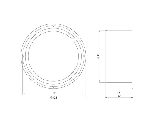 EUROPLAST VF100 Ventilation Adapter, D100