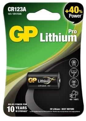 Elementas GP LITHIUM CR123A, 3V