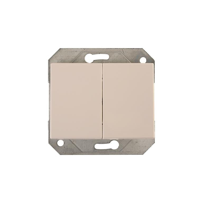 Switch VILMA XP500, 2 gang, white