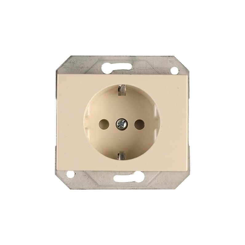 Socket VILMA XP500, earthed, bone-coloured