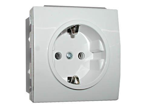 Socket VILMA SL250, with ground, white