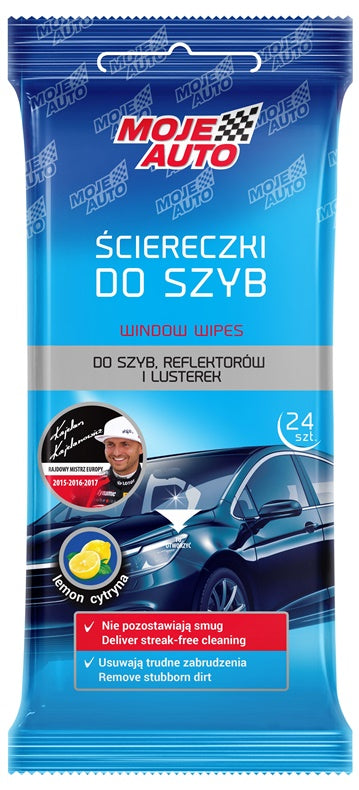 Car wipes for glass Moje Auto, 24 pcs.