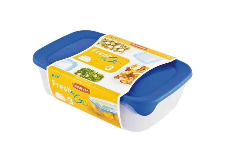 Curver Fresh & Go Refrigerator Container Set, 3 pcs.