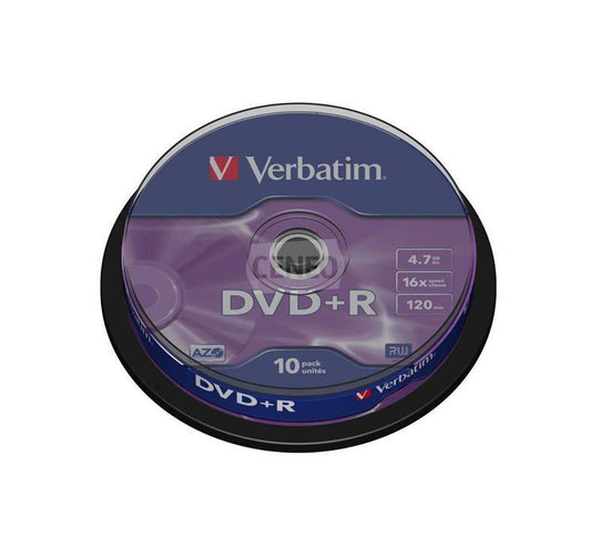 DVD+R Verbatim, 4.7 GB, 10 pcs.