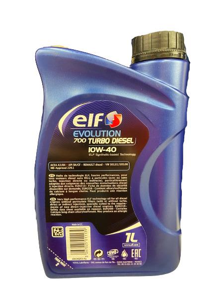 OLEJ SILNIKOWY „ELF EVOLUTION 700 TD” (10W-40; 1 l)