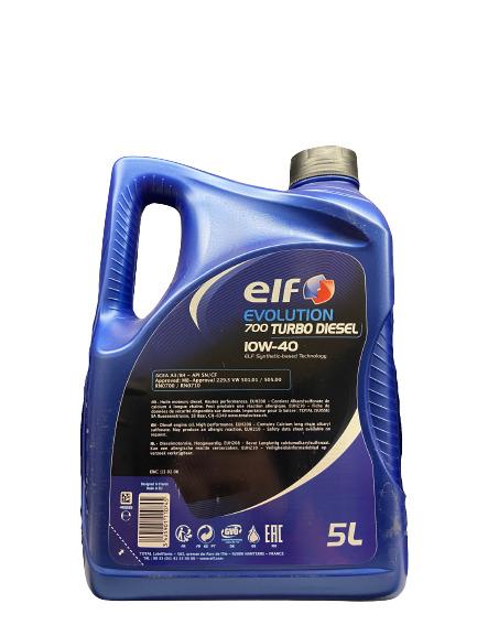 ENGINE OILS "ELF EVOLUTION 700 TURBO DIESEL 10W-40" 5L