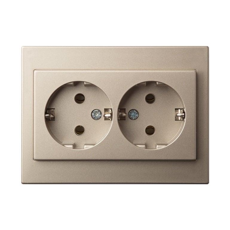 LIREGUS EPSILON Double Socket, champagne color