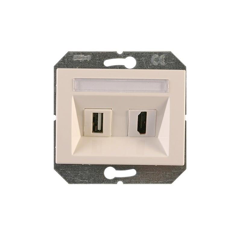 USB and HDMI Socket Vilma XP500, white
