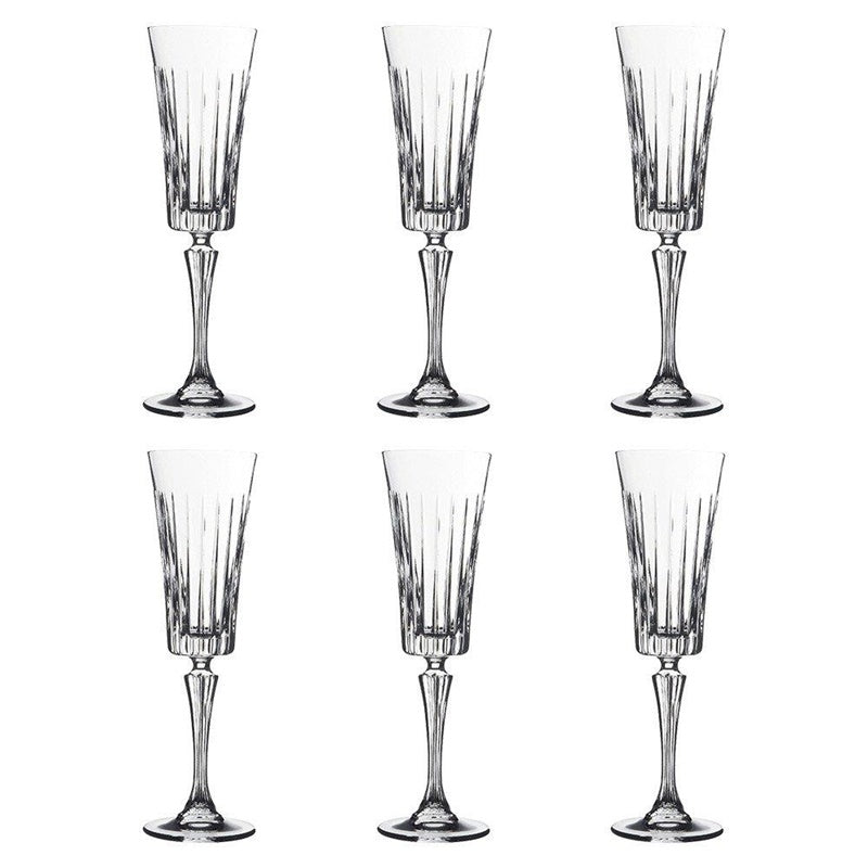 Šampano taurės RCR TIMELESS, 210 ml, 6 vnt.